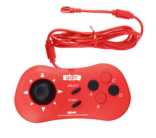 Manette MVS Mini compatible Neo Geo Mini - SNK (Rouge)