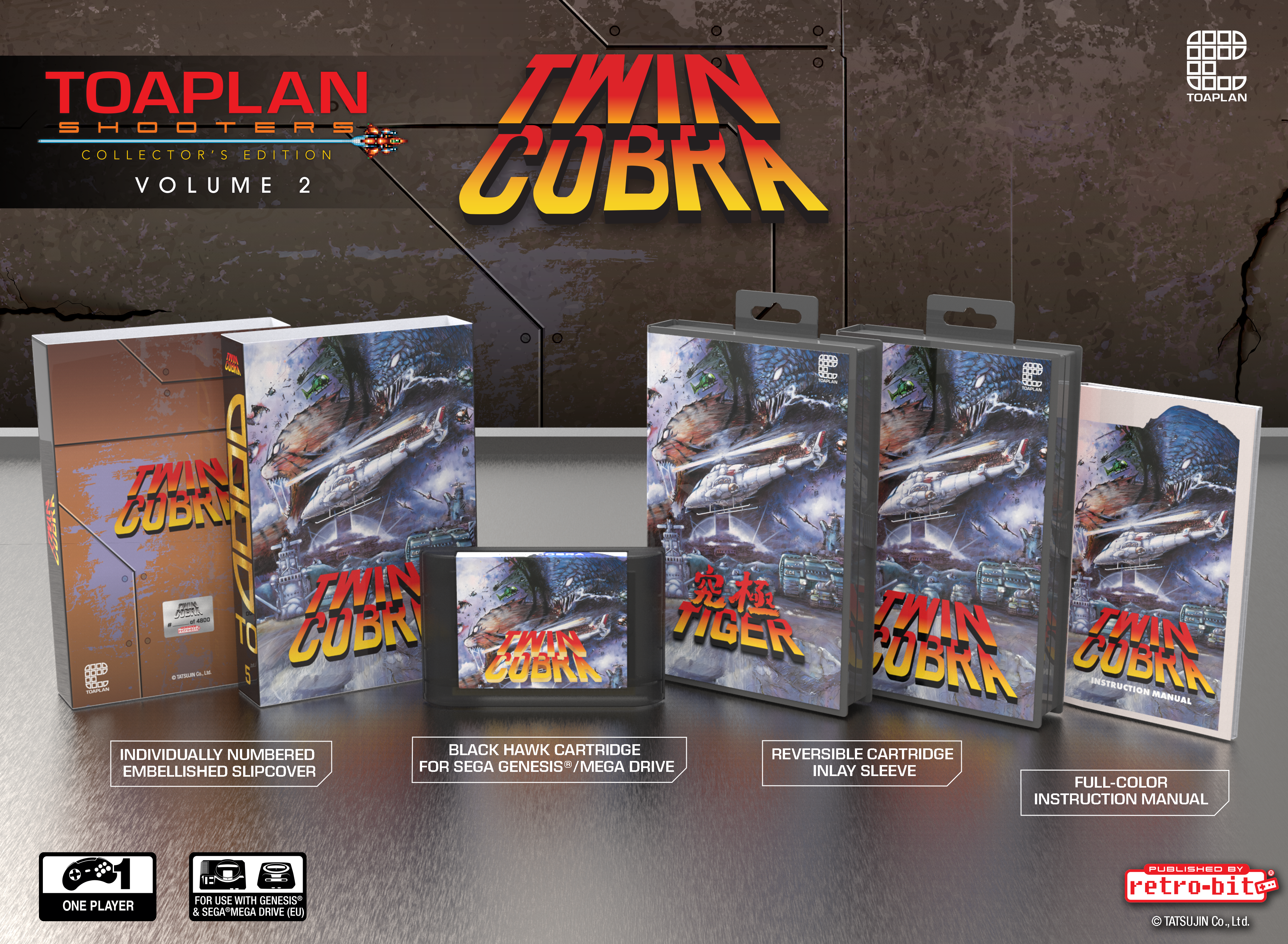 Toaplan Shooters Volume 2 - TWIN COBRA Sega Mega Drive EU / Genesis US