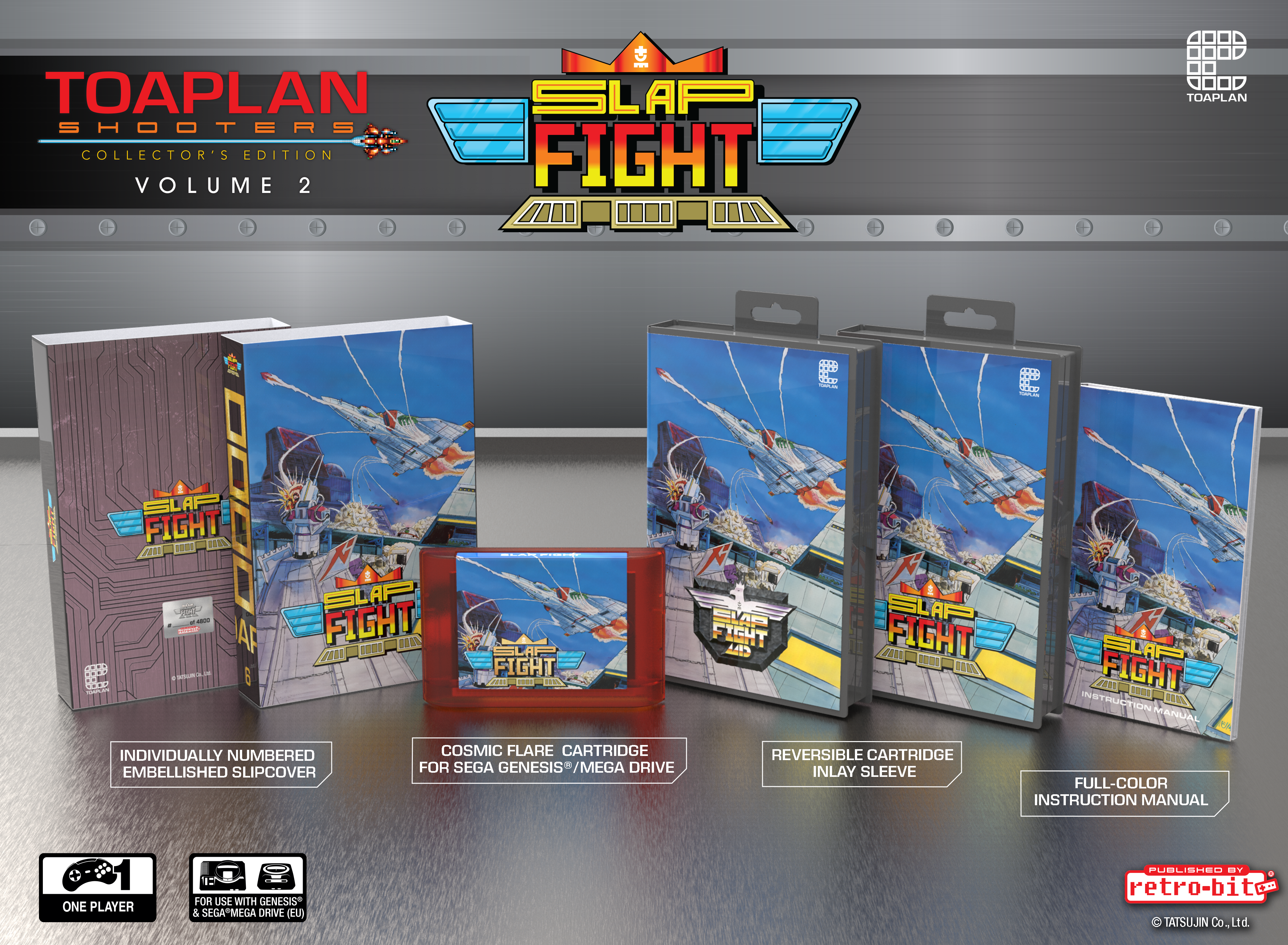 Toaplan Shooters Volume 2 - SLAP FIGHT Sega Mega Drive EU / Genesis US