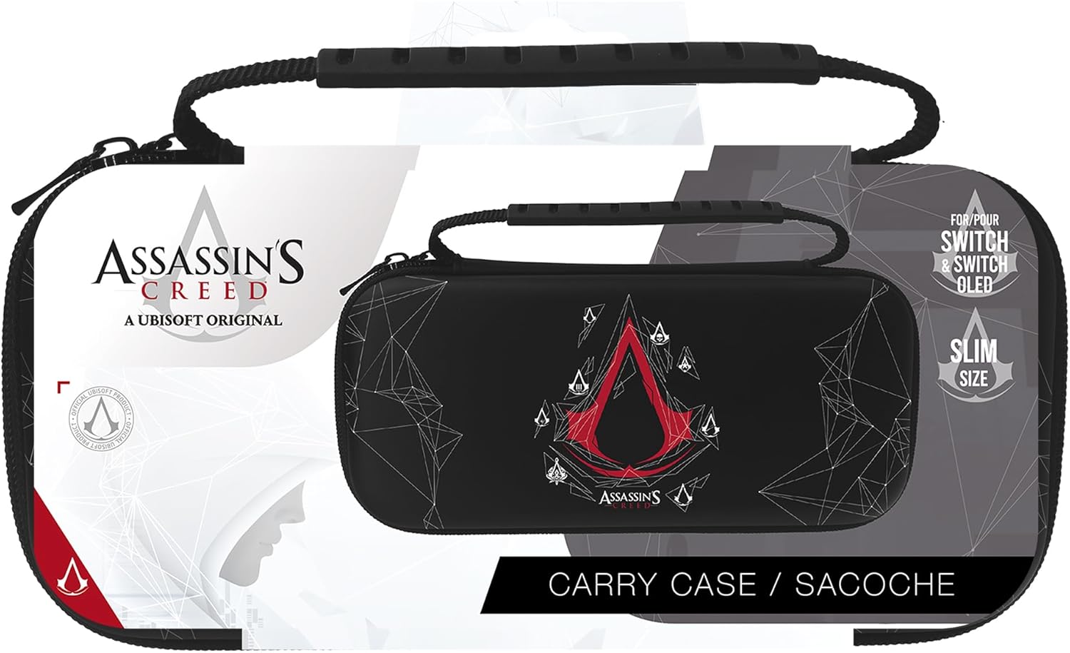 Slim Black Protective Cover - Assassin's Creed Emblem Model for Switch &amp; Switch Oled