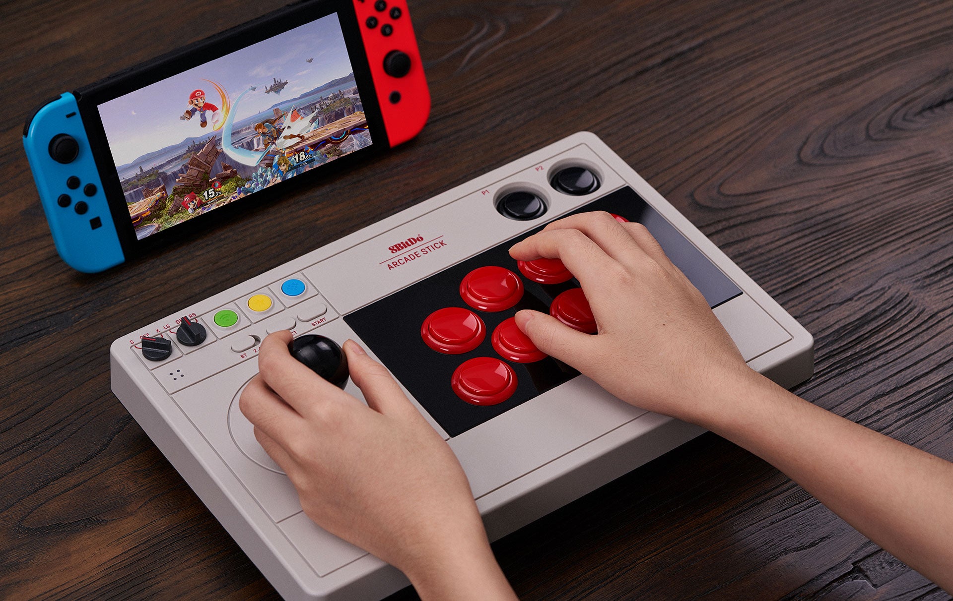 8Bitdo Arcade Stick TRUXTON Steam Bundle (Switch &amp; PC compatible stick)