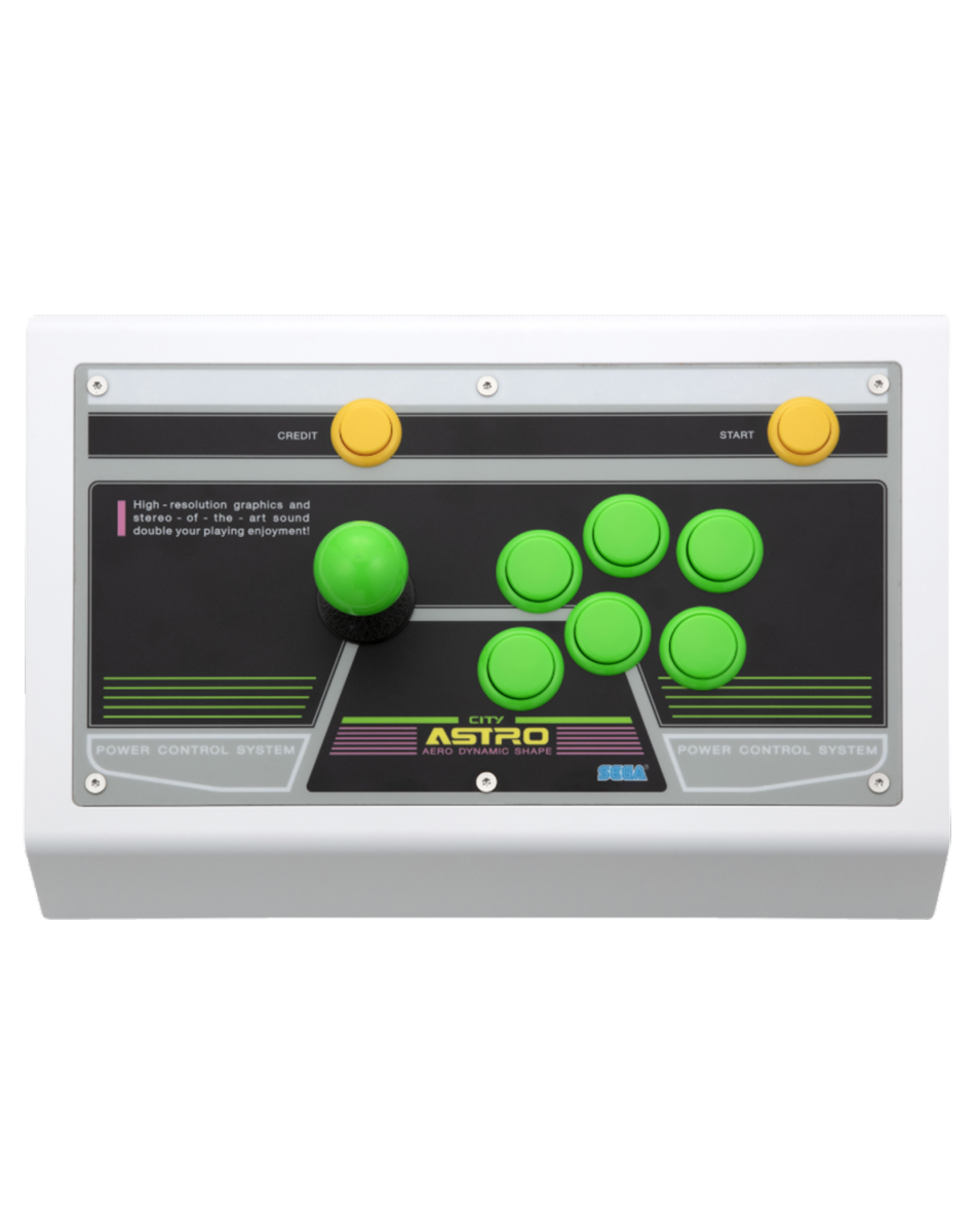 Sega Astro City Arcade Stick - Boutons verts