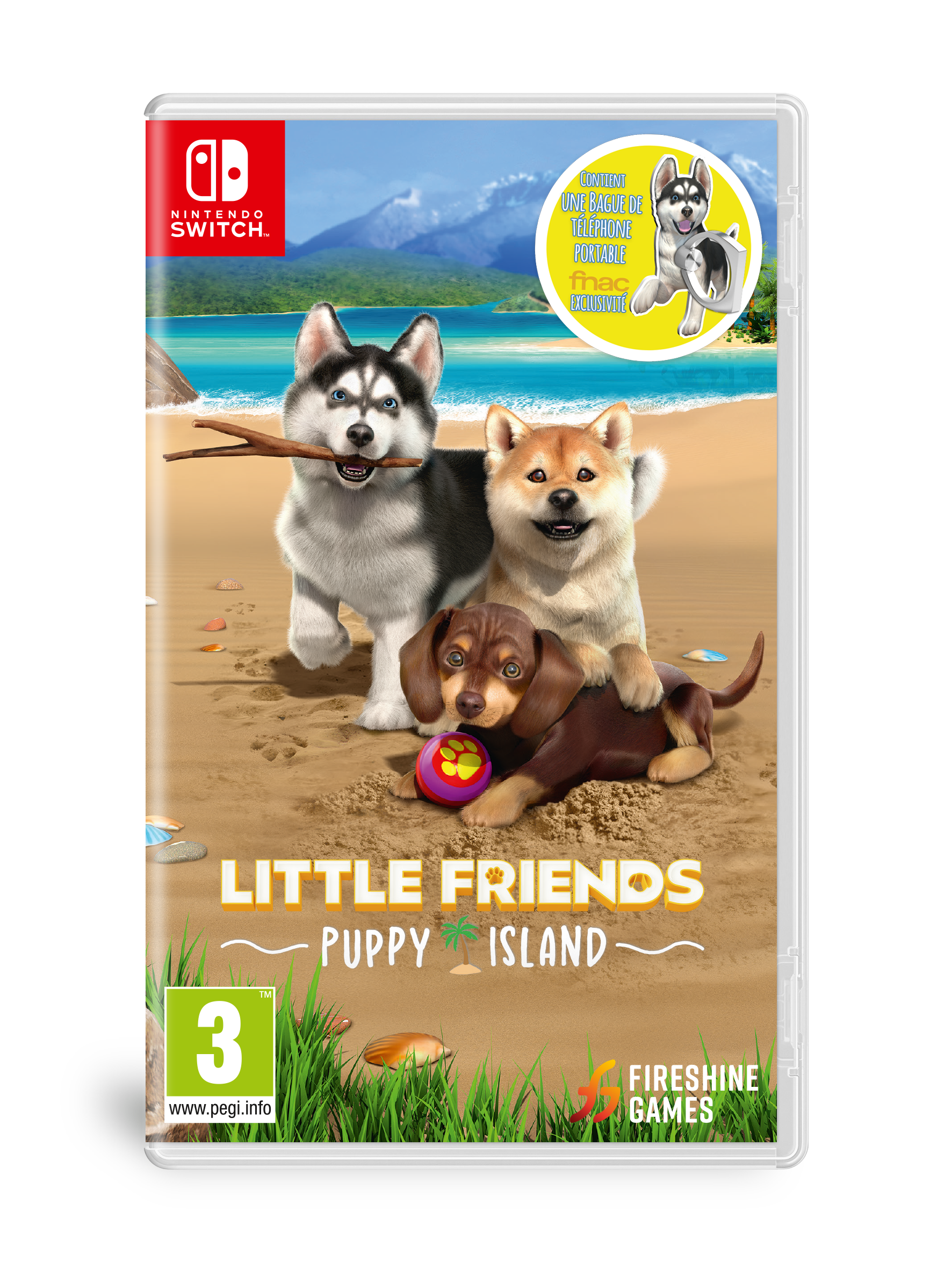 Little Friends Puppy Island Nintendo SWITCH + Bonus Phone Ring 