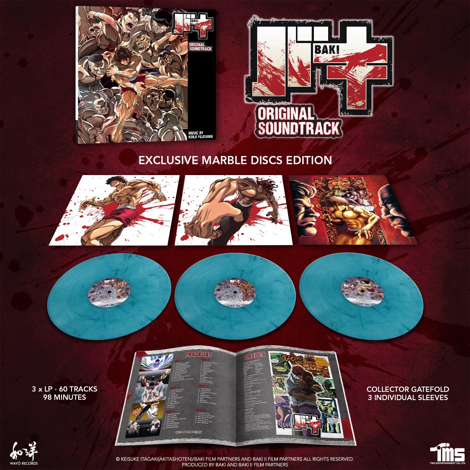 Baki Original Soundtrack Vinyl - 3LP 