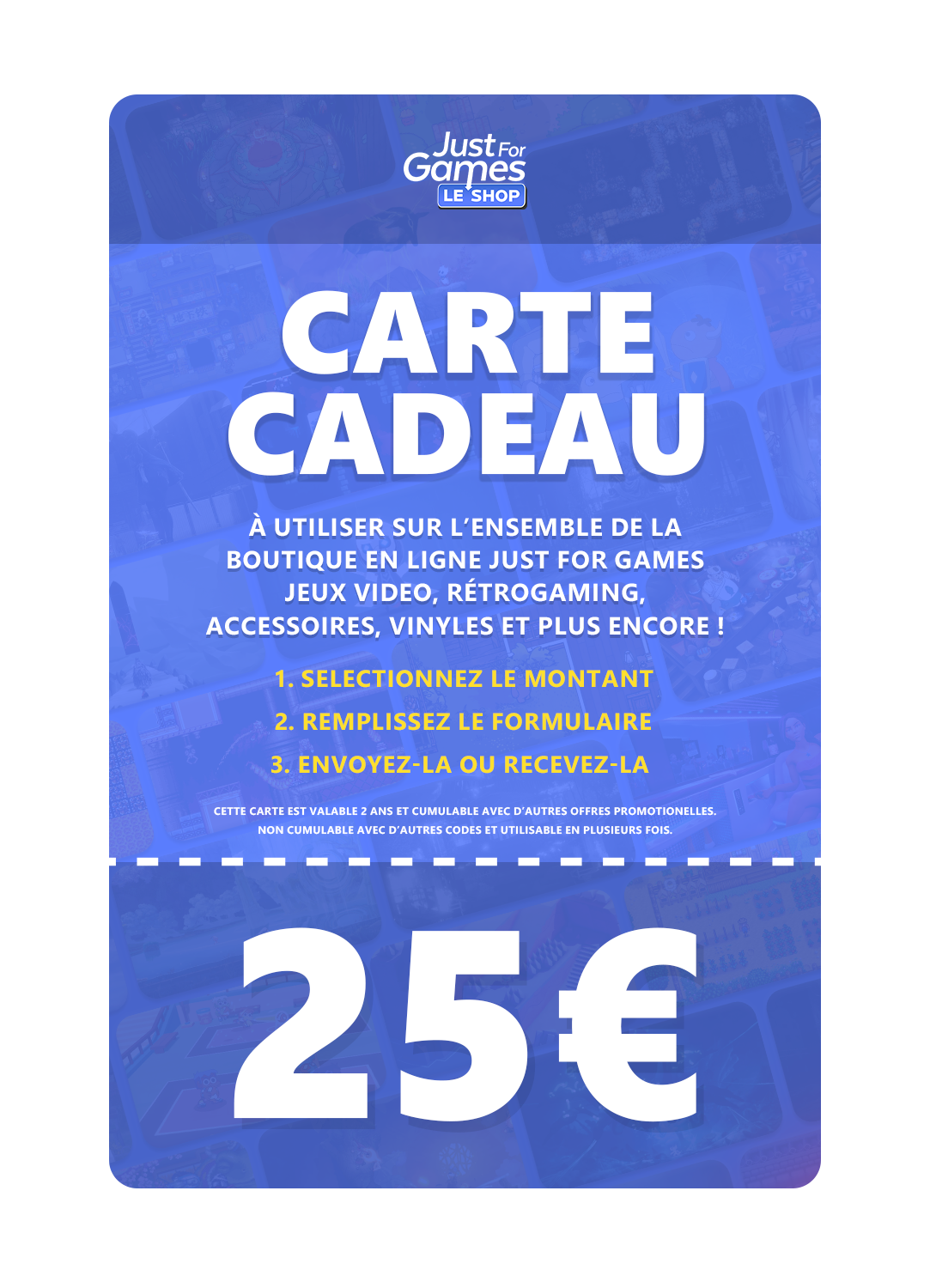 Carte Cadeau JFG d'une valeur de 25€