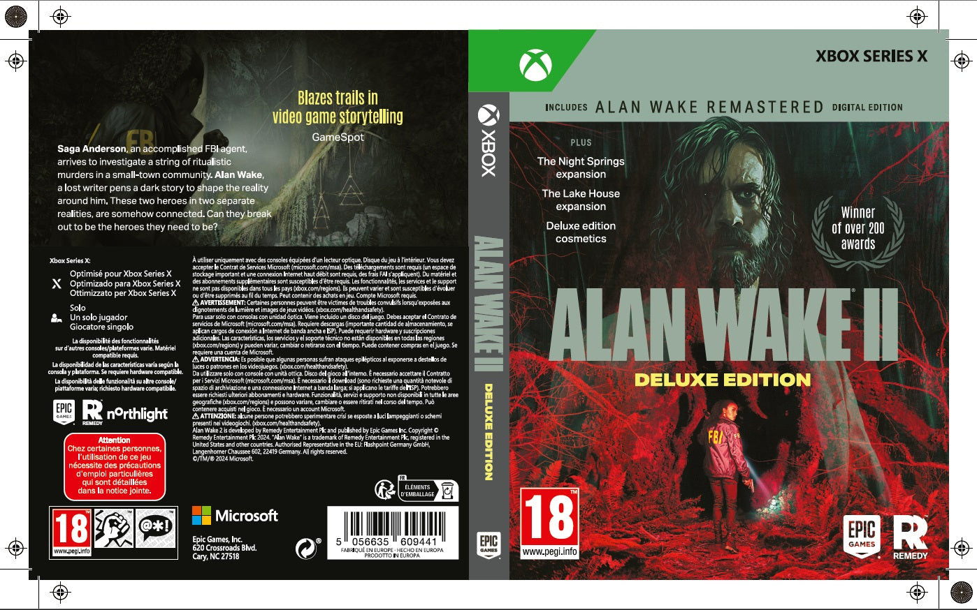 Alan Wake 2 Deluxe Edition Xbox Series X