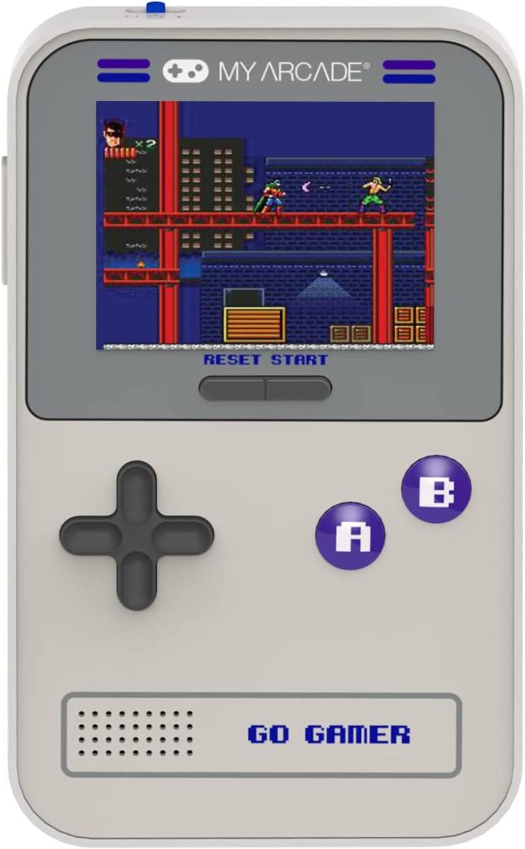 My arcade- GO Gamer portable console - Purple/Grey - JUST FOR GAMES