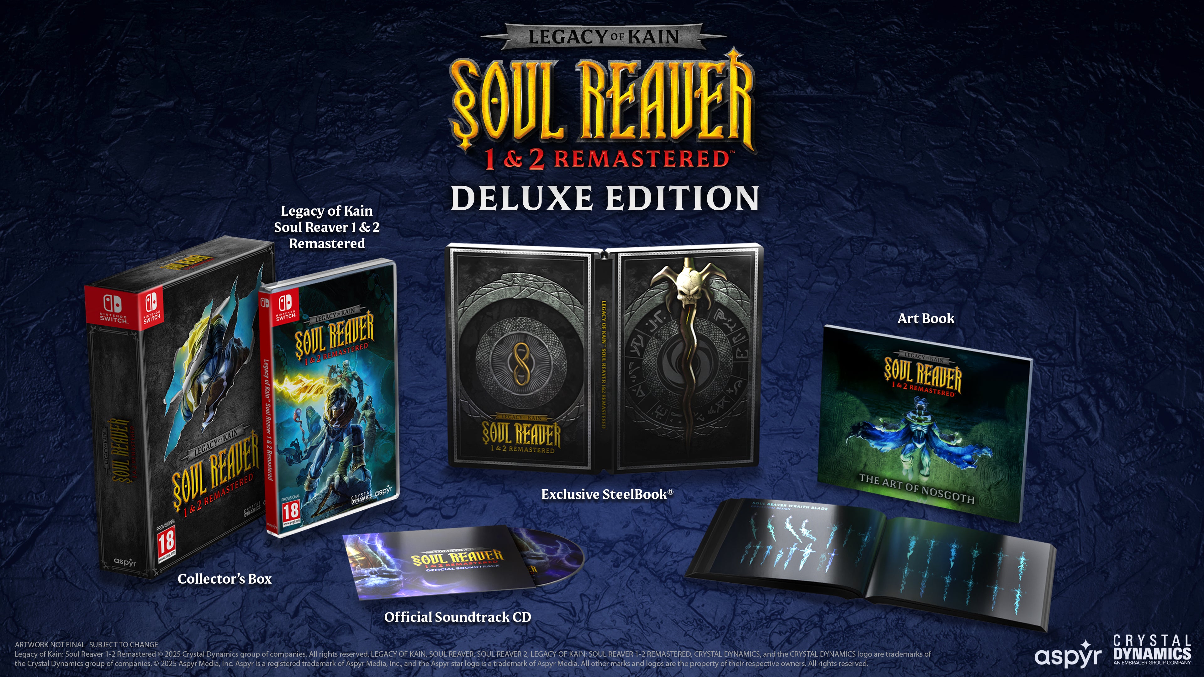 Legacy of Kain Soul Reaver 1&2 Remastered Deluxe Edition Nintendo Switch