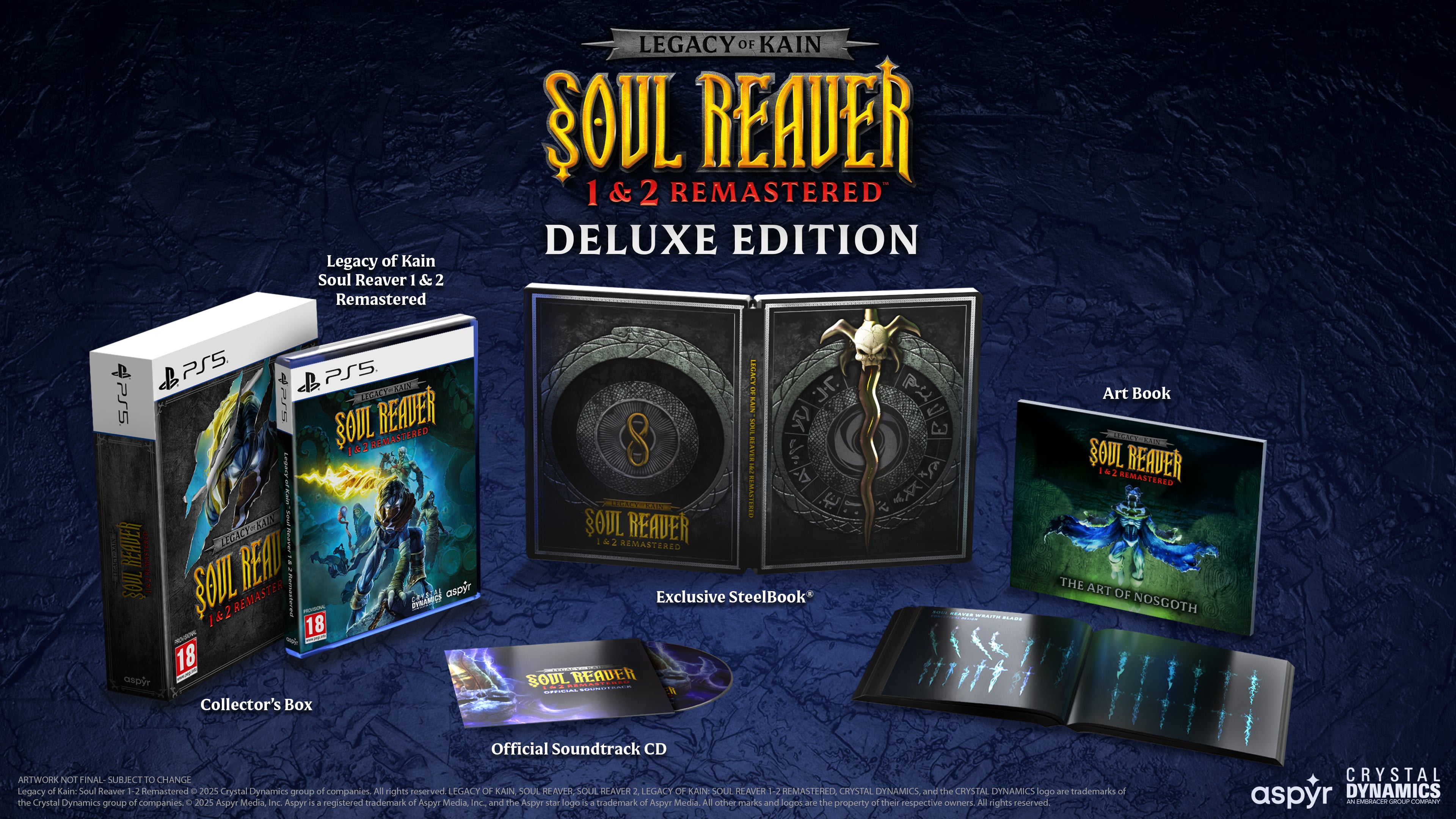 Legacy of Kain Soul Reaver 1&2 Remastered Deluxe Edition PS5