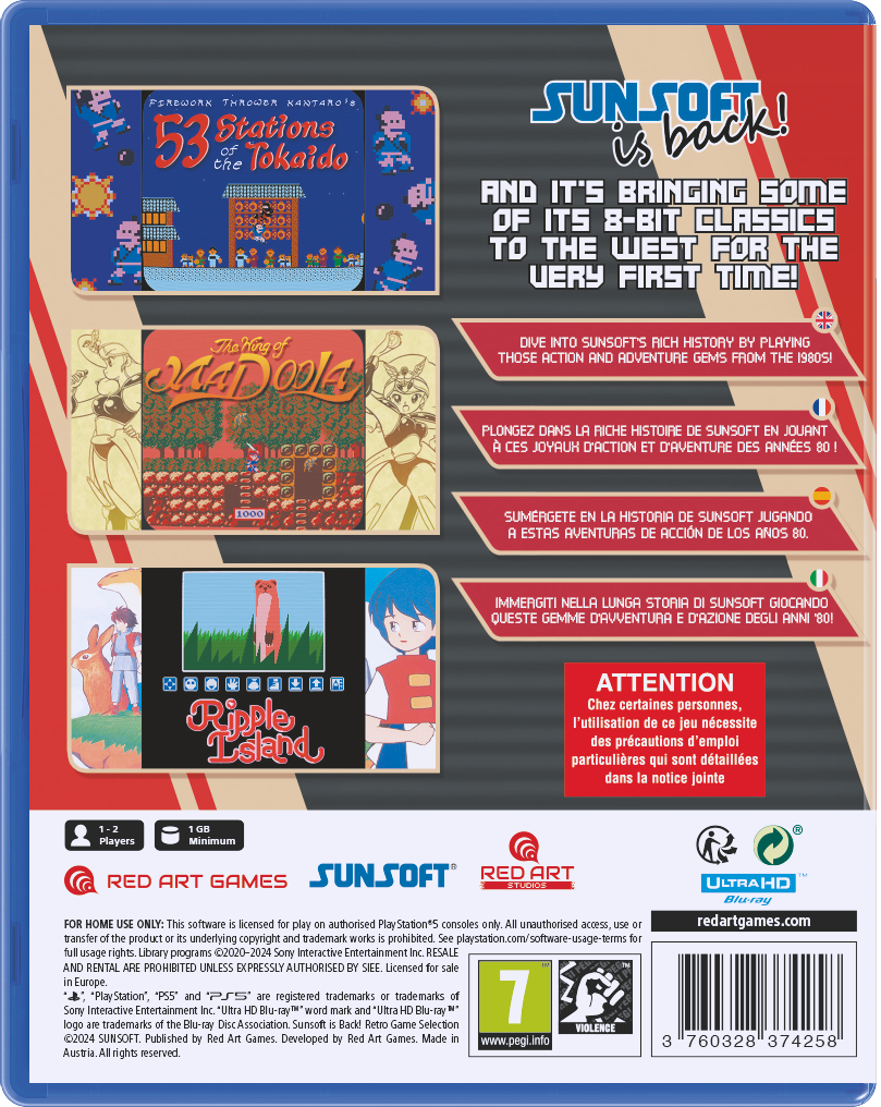 Sunsoft is Back! Retro Game Selection PS5