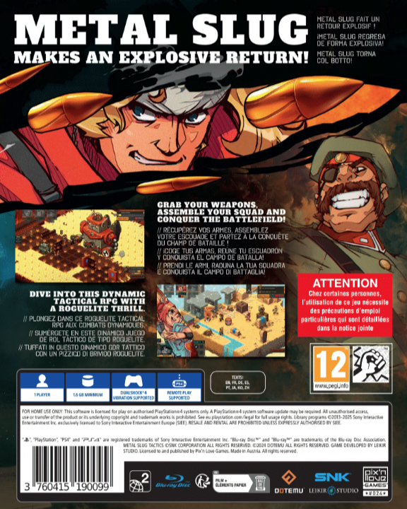 Metal Slug Tactics PS4