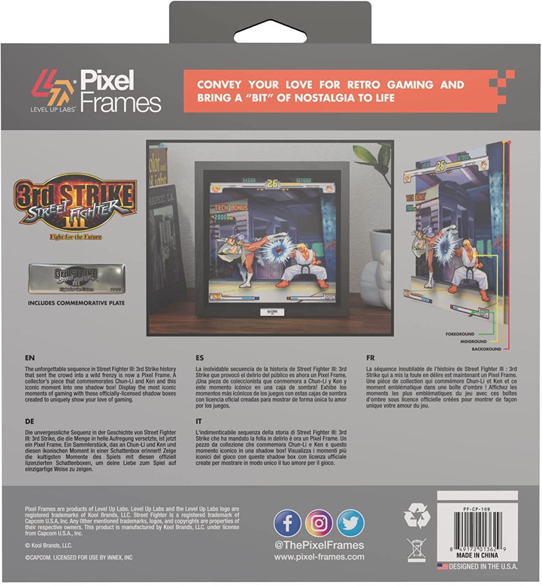 Pixel Frames - Street Fighter 3 Third Strike Moment #37 - 23x23 cm