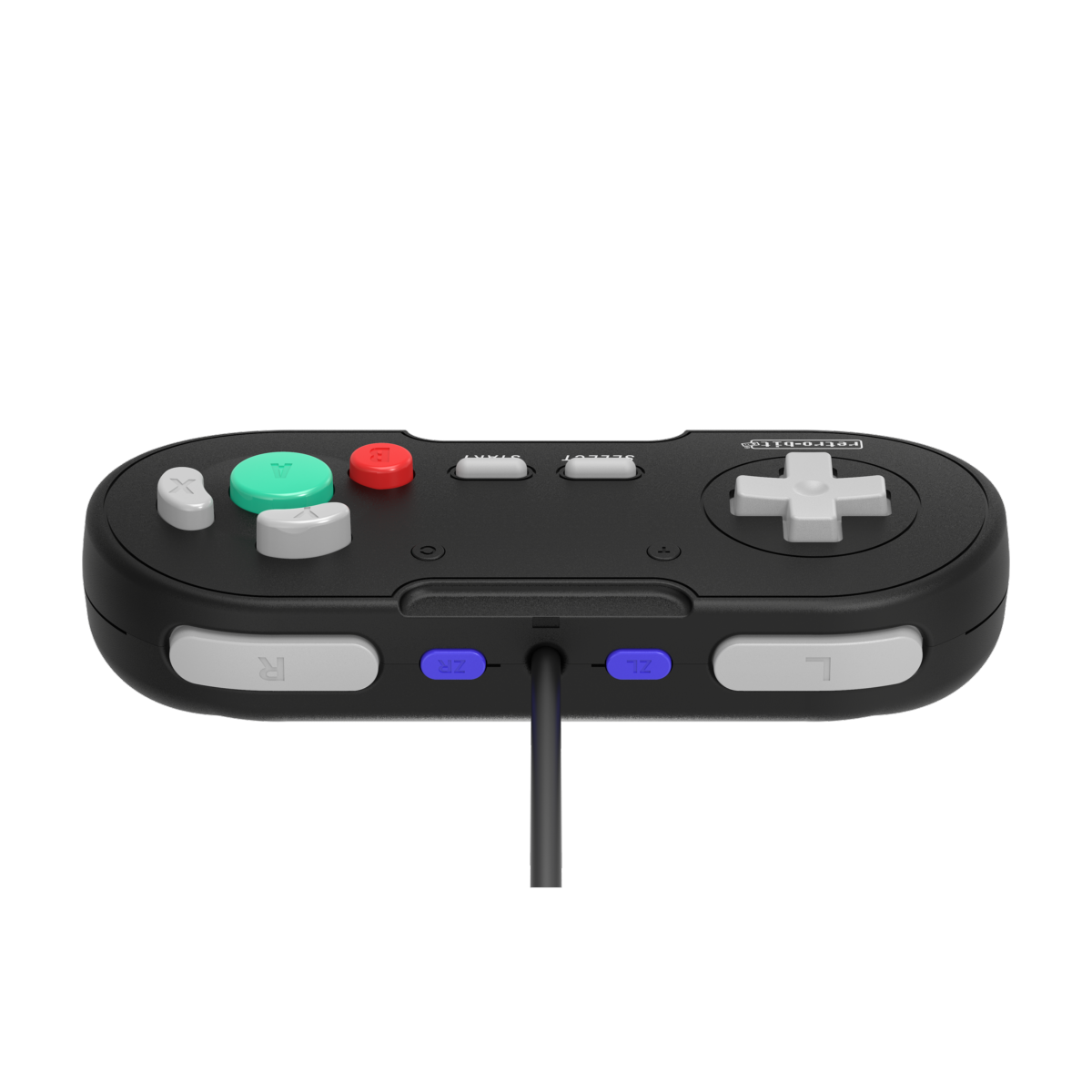 Retrobit - LegacyGC Manette Filaire pour Nintendo Gamecube Jet Black  - Connexion d'origine